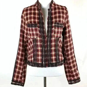 New Aryn K blazer size small plaid career jacket